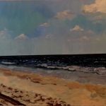 Robin’s Beach. 30×48, Oil on Canvas, 2012. Available.