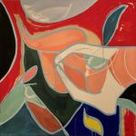 Sculpture Garden I. 36x36, Oil on Canvas, 2019.