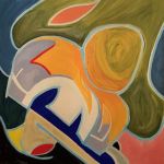 Sculpture Garden II. 36x36, Oil on Canvas, 2019.